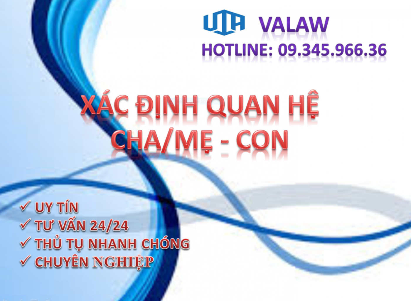 xác định quan hệ cha mẹ con